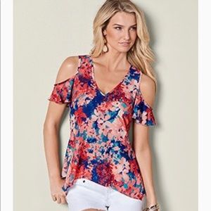 New York and company cold shoulder blouse